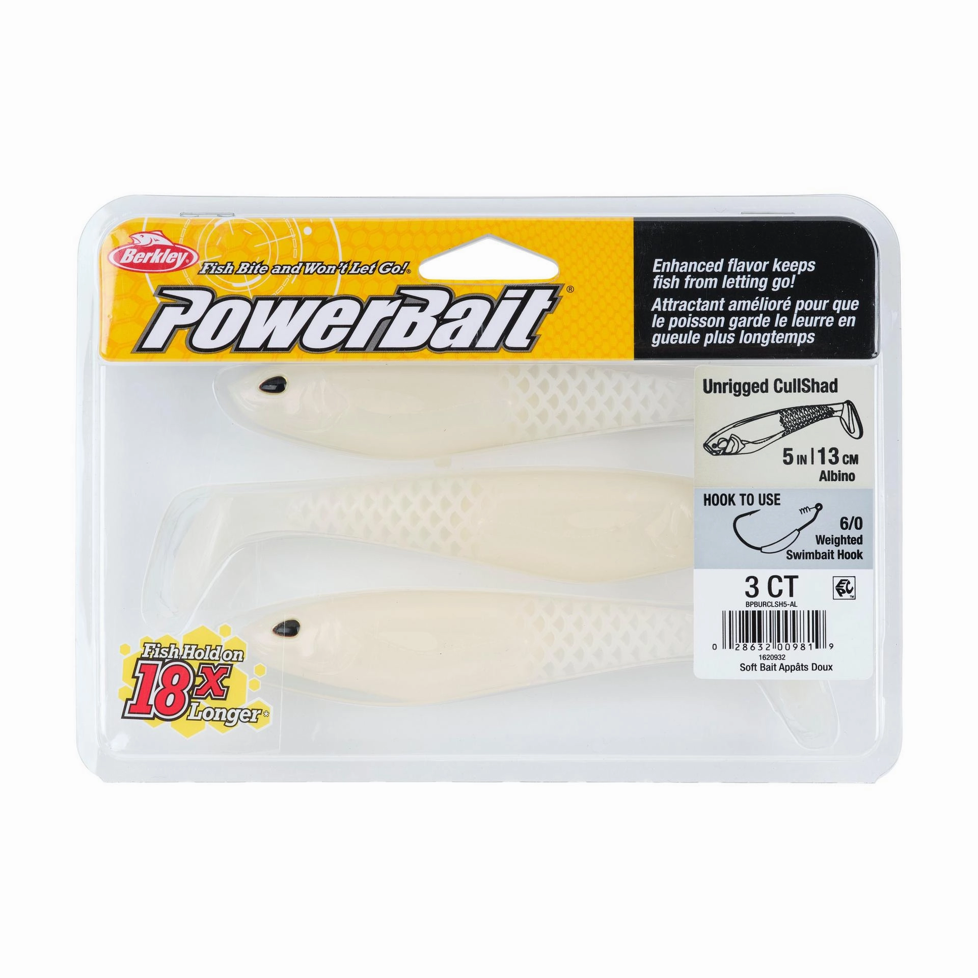 PowerBait Unrigged CullShad