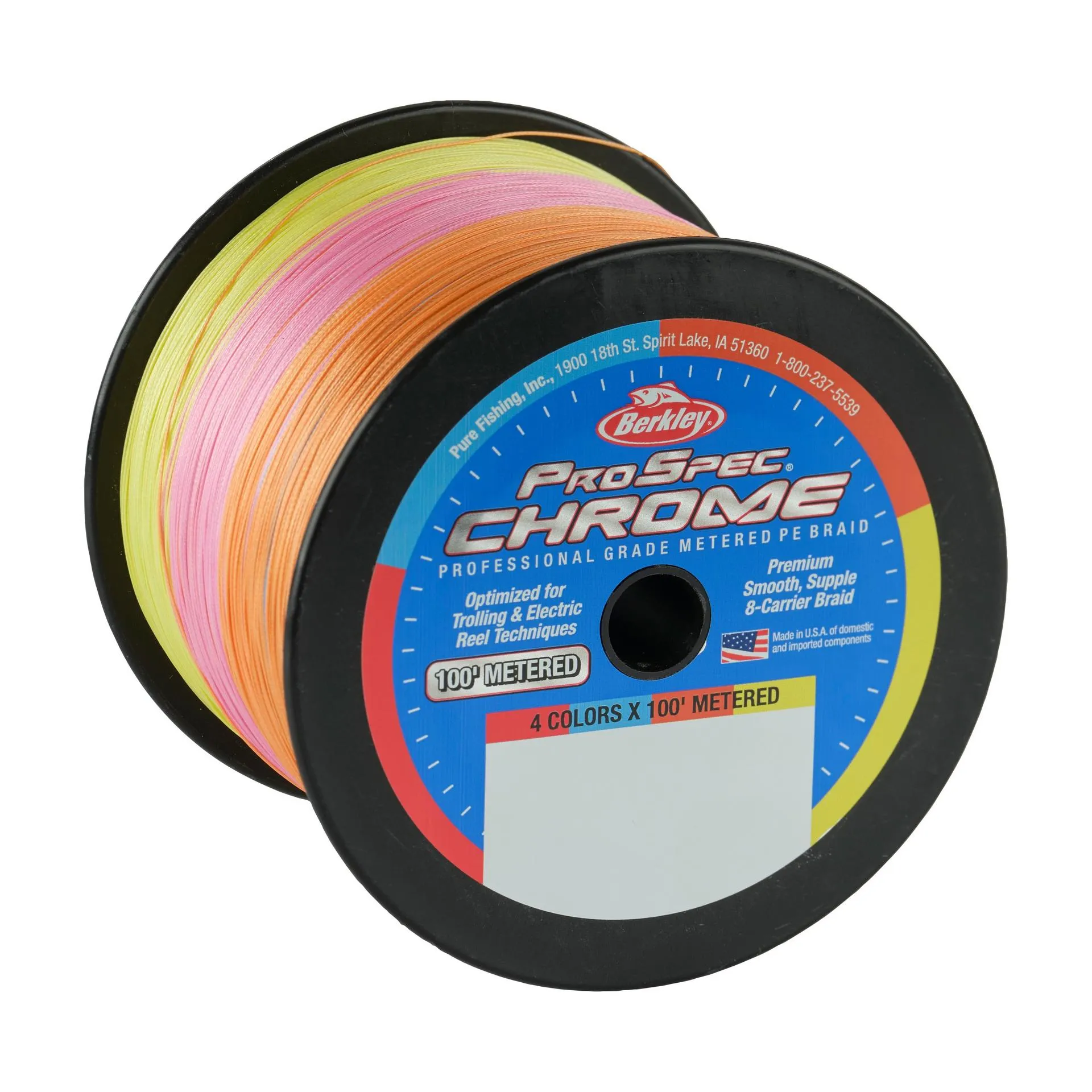 ProSpec Chrome 4 x 100' Metered Braid