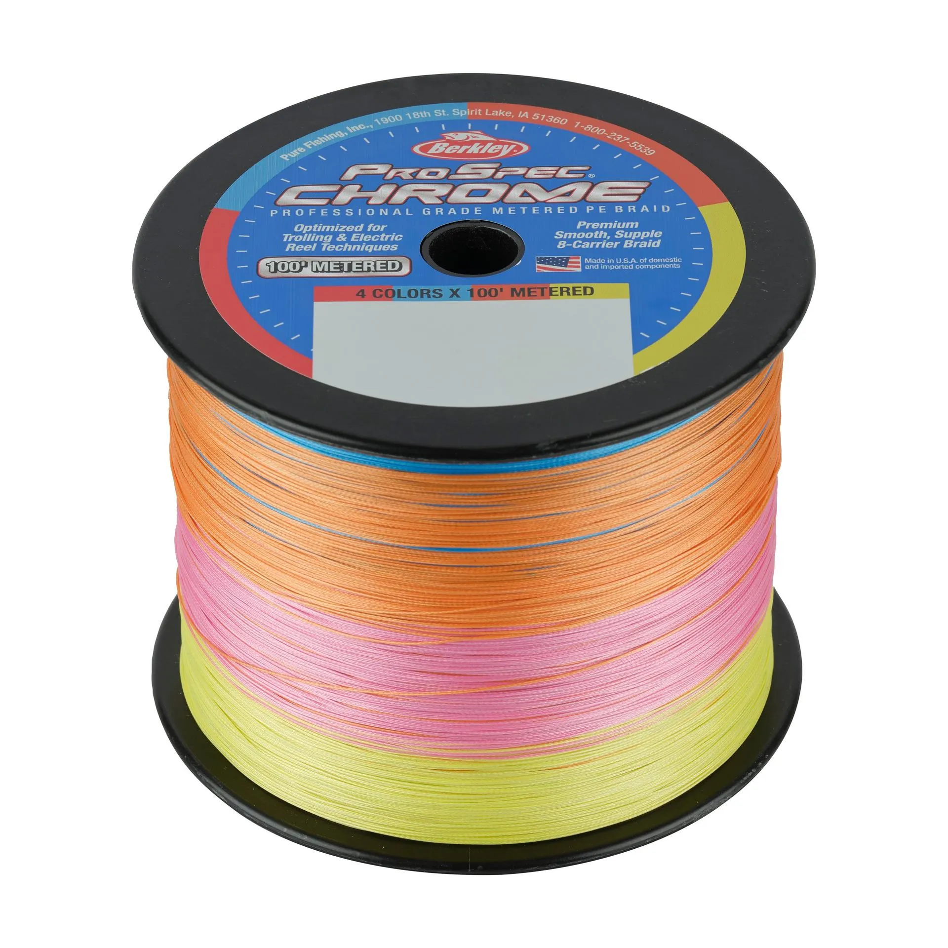 ProSpec Chrome 4 x 100' Metered Braid