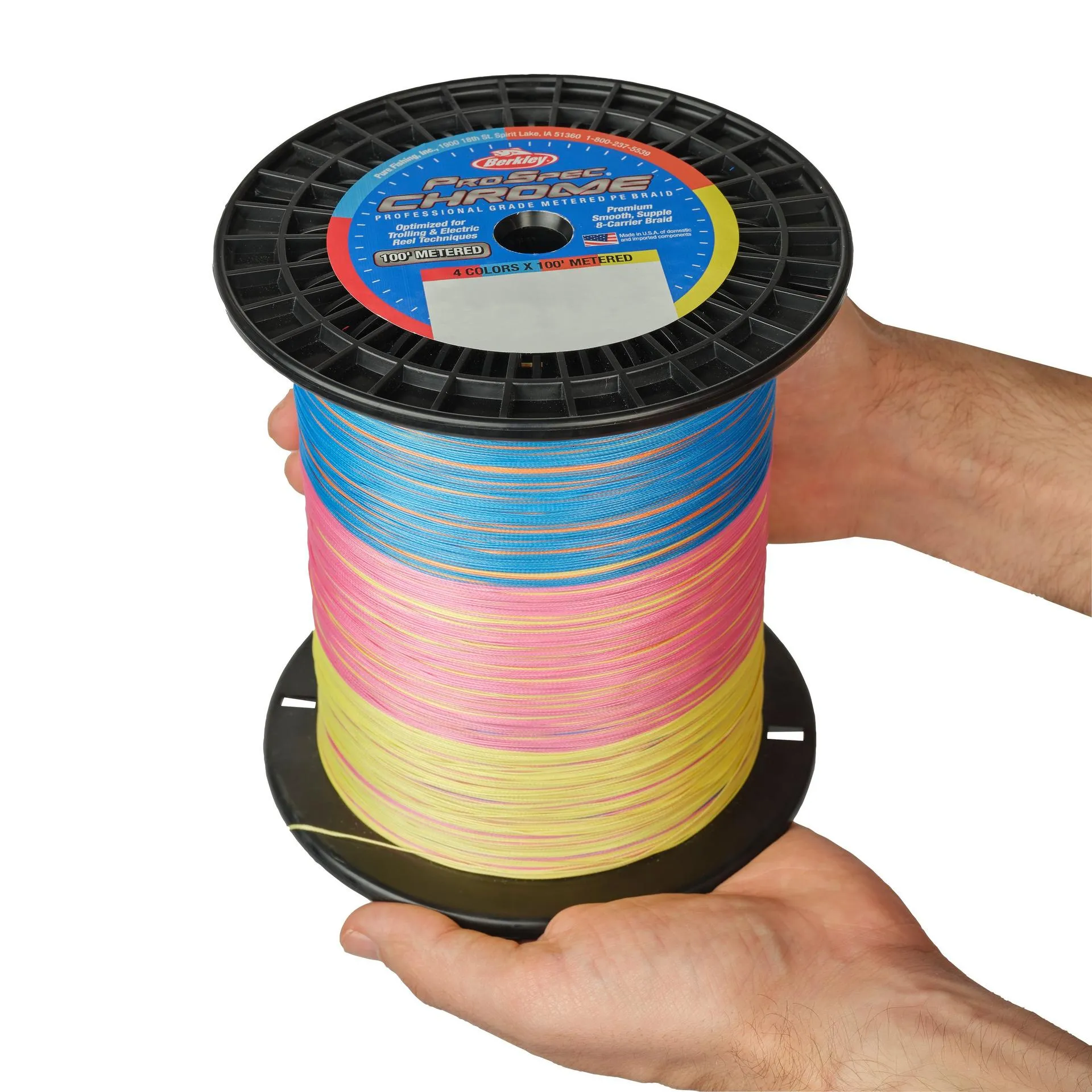 ProSpec Chrome 4 x 100' Metered Braid