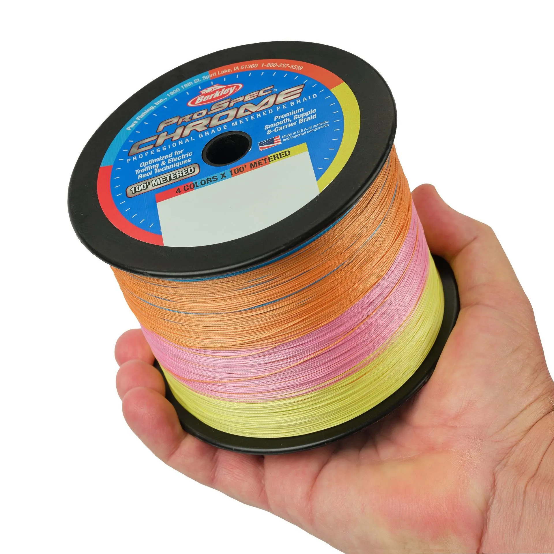 ProSpec Chrome 4 x 100' Metered Braid