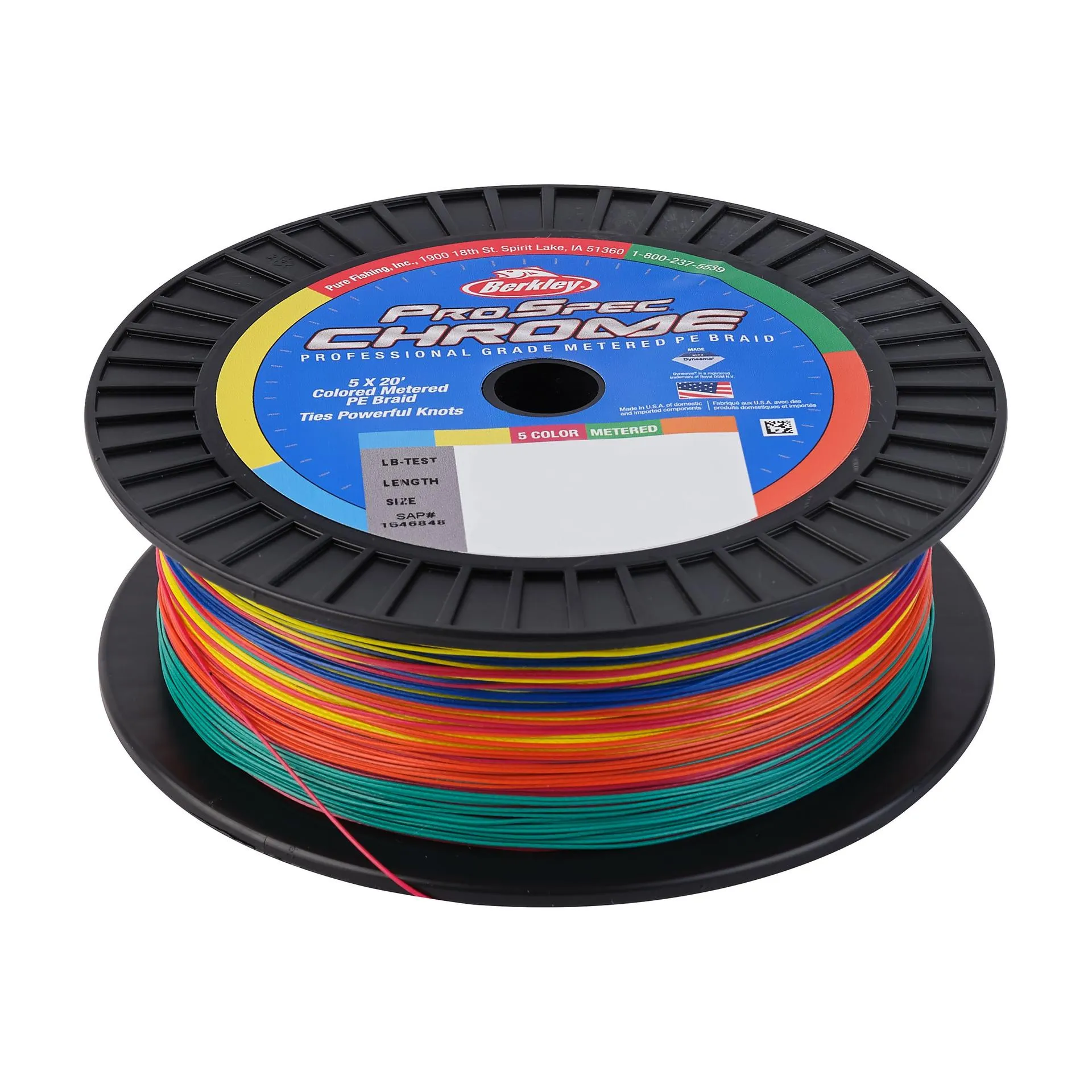 ProSpec Chrome 5x20' Metered Braid