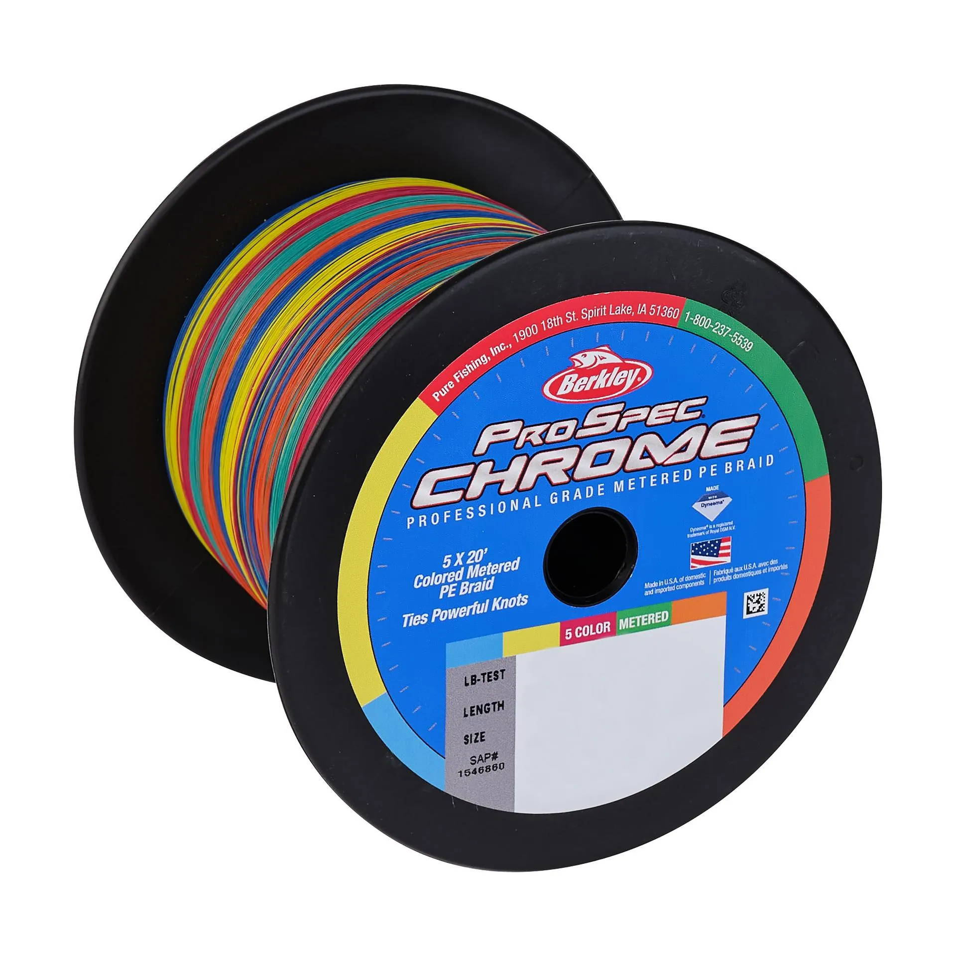 ProSpec Chrome 5x20' Metered Braid