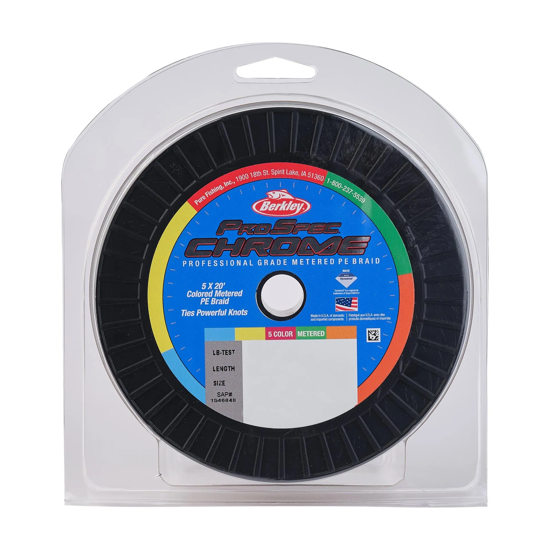 ProSpec Chrome 5x20' Metered Braid