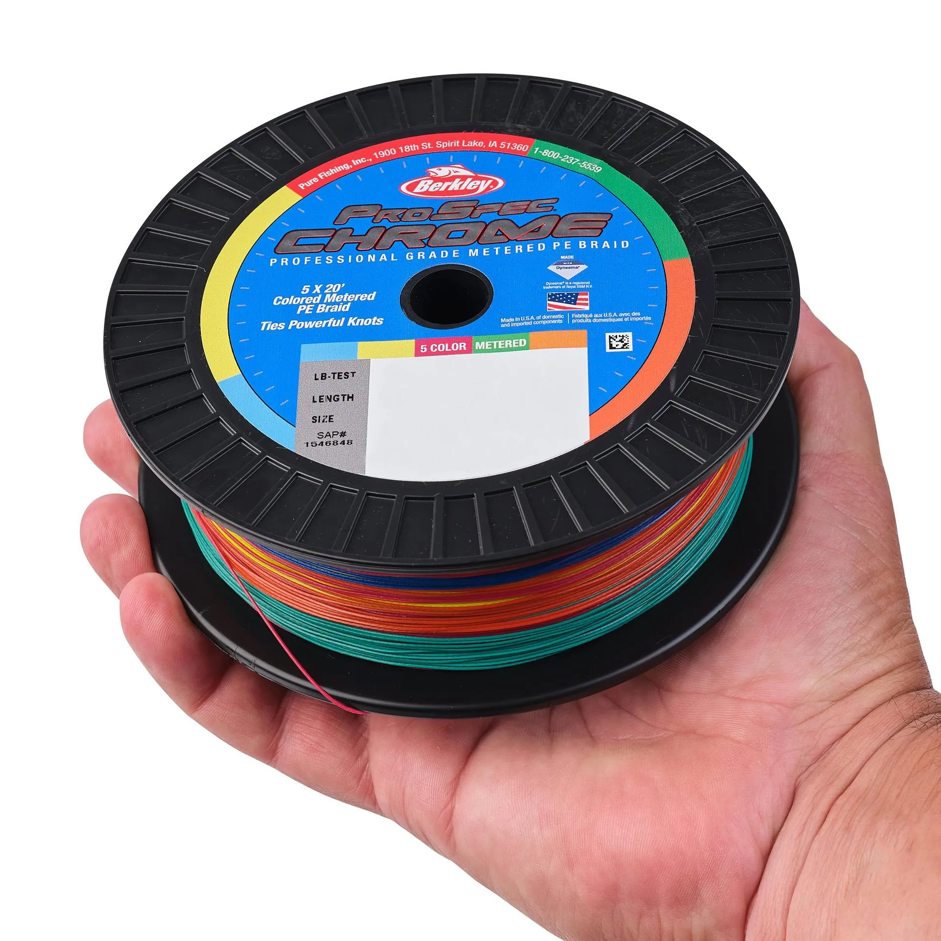 ProSpec Chrome 5x20' Metered Braid