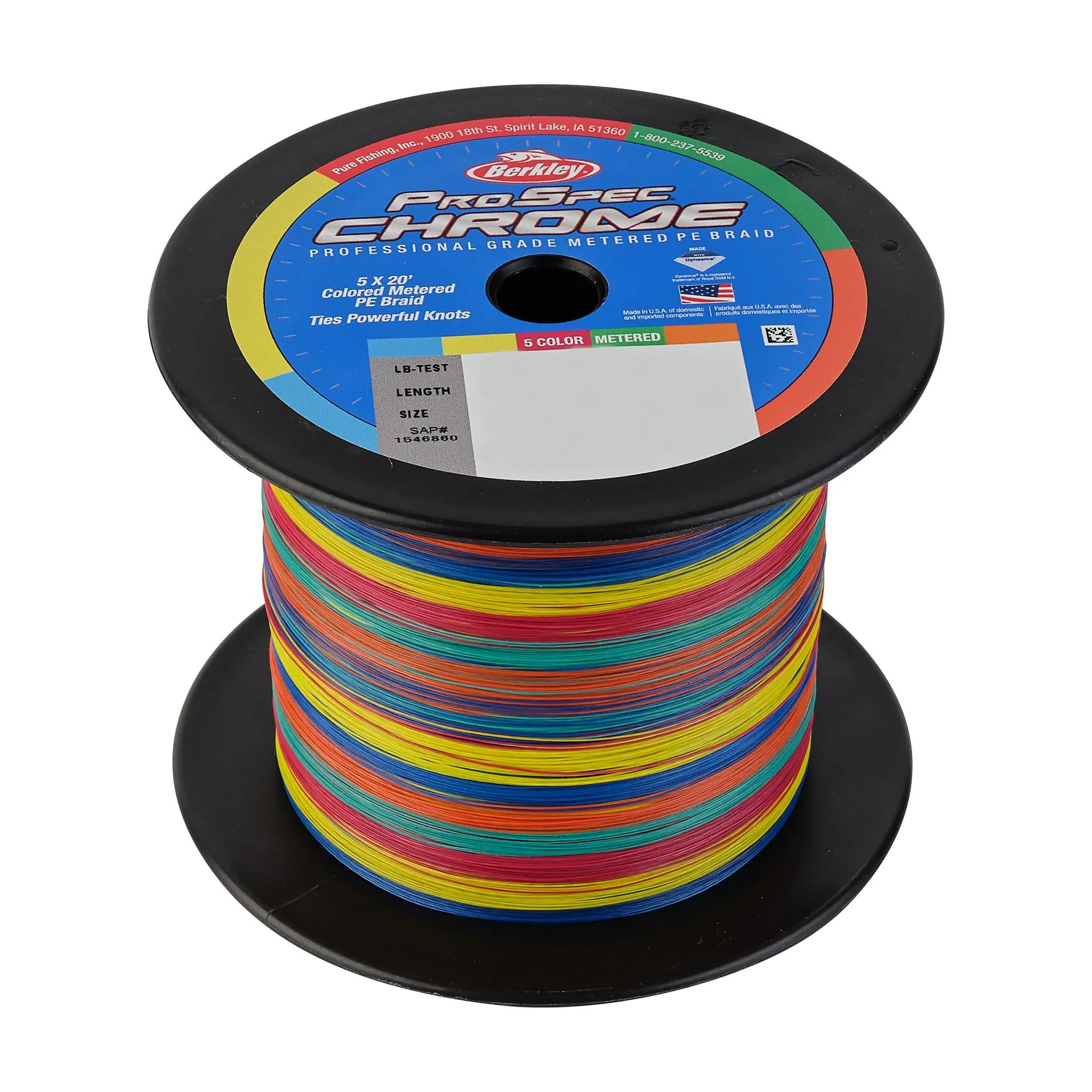 ProSpec Chrome 5x20' Metered Braid